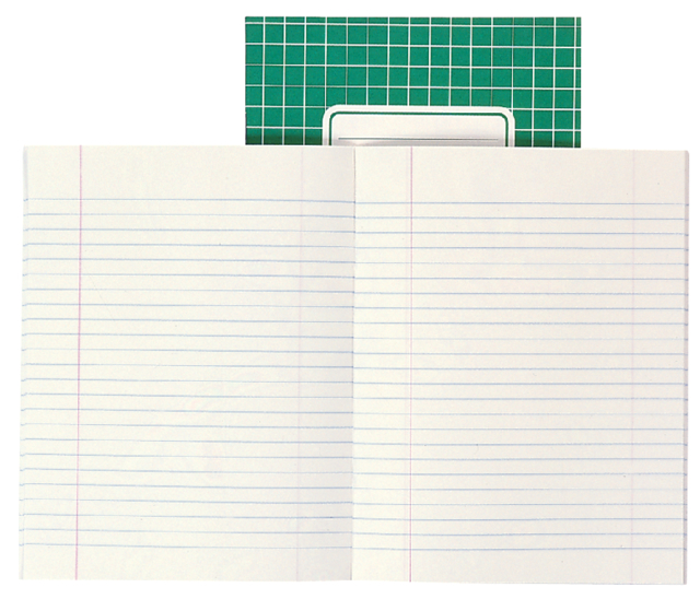 Cahier Qbasic 210x165mm carreau 10mm 80 pages 70g assorti