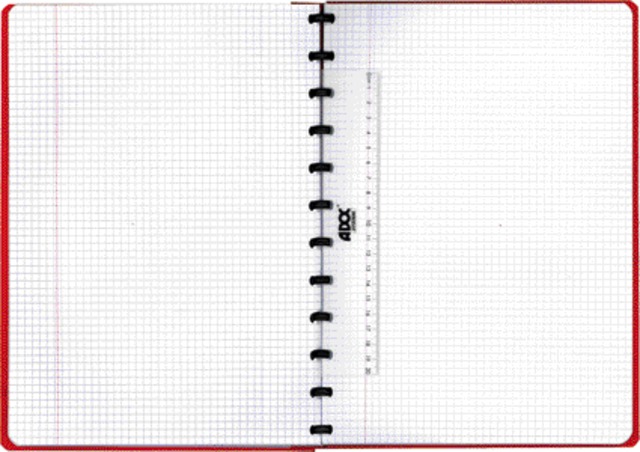 Cahier ADOC Classic A4 carreau 5x5mm 144 pages 90g assorti