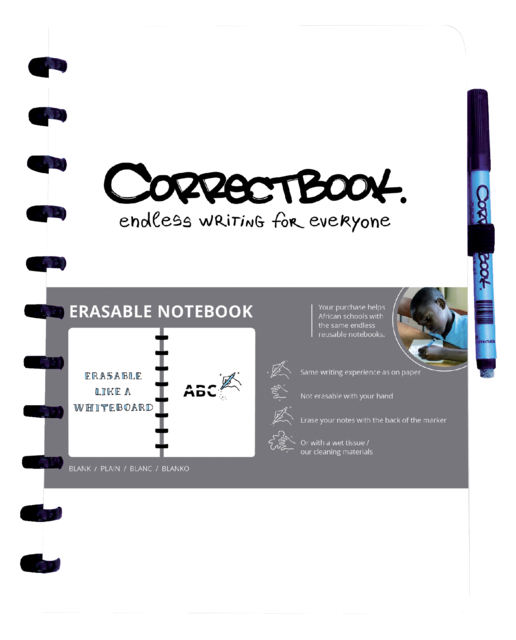 Carnet de notes Correctbook A4 Uni 40 pages Inspirational White