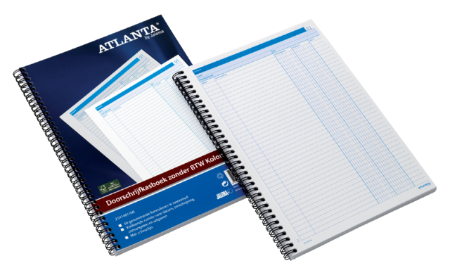 Livre de caisse Djois Atlanta A4 50x2 feuilles carbone 2 colonnes blanc