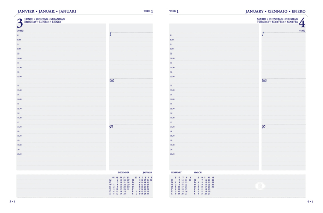 Agenda 2025 Ryam Manager Mundior 1 jour/1 page noir