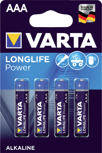 Batterij Varta Longlife Power 4xAAA