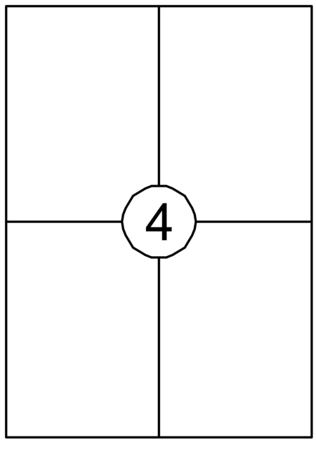 Etiquette Quantore 105x148mm blanc 60 pièces