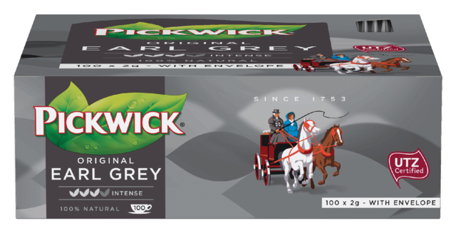 Thé Pickwick Earl Grey 100x 2g avec enveloppe