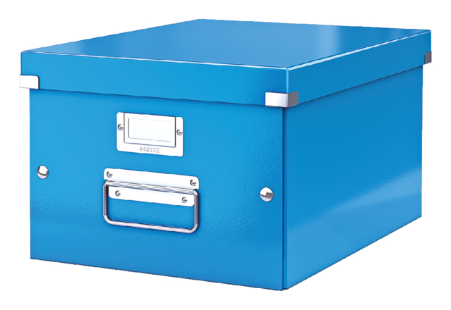 Boîte de rangement Leitz Click & Store WOW carton recyclé 281x200x370mm bleu