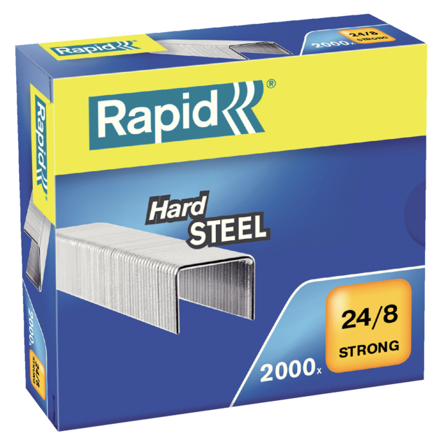 Agrafes Rapid 24/8 acier strong 2000 pièces