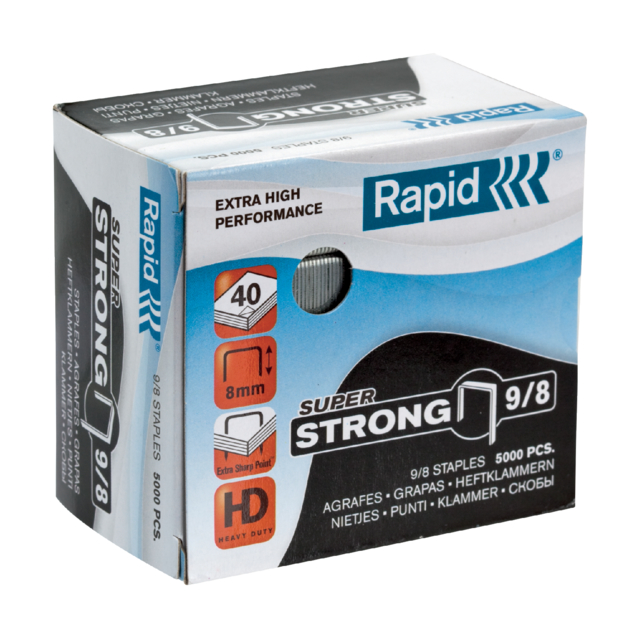 Agrafes Rapid 9/8 galvanisé super strong 5000 pcs