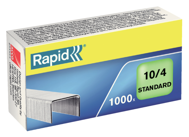 Agrafes Rapid  n°10 galvanisé standard 1000 pièces