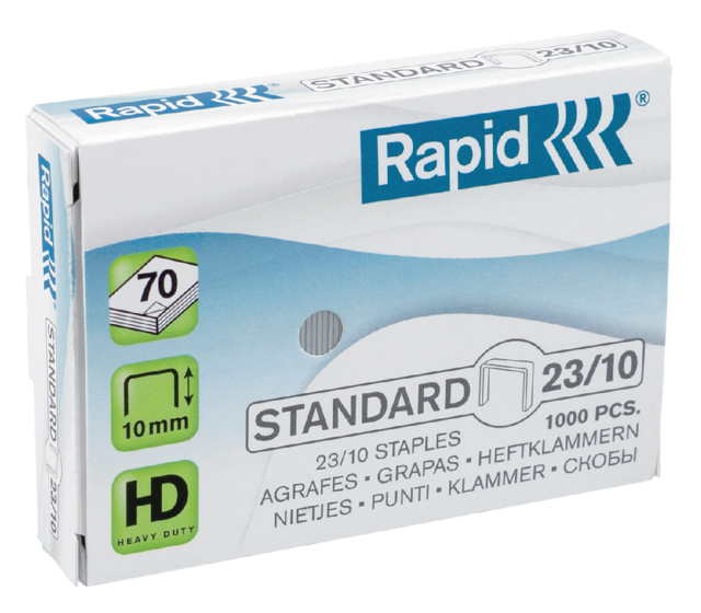 Nieten Rapid 23/10 gegalvaniseerd standaard 1000 stuks