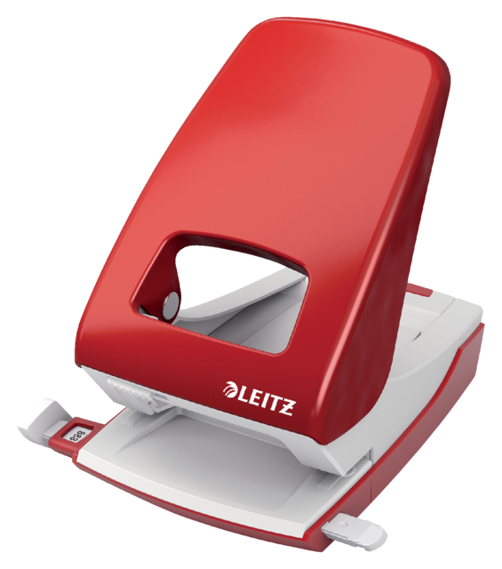 Perforateur Leitz NeXXt Archive métal 40 feuilles rouge