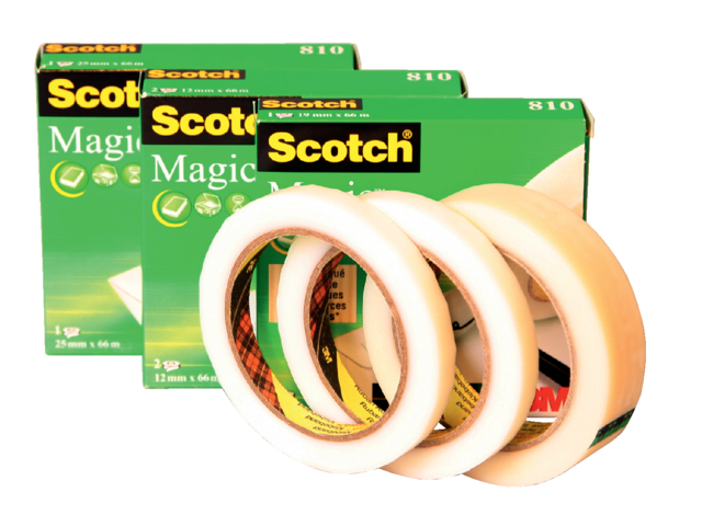 Plakband Scotch Magic 810 19mmx66m onzichtbaar mat