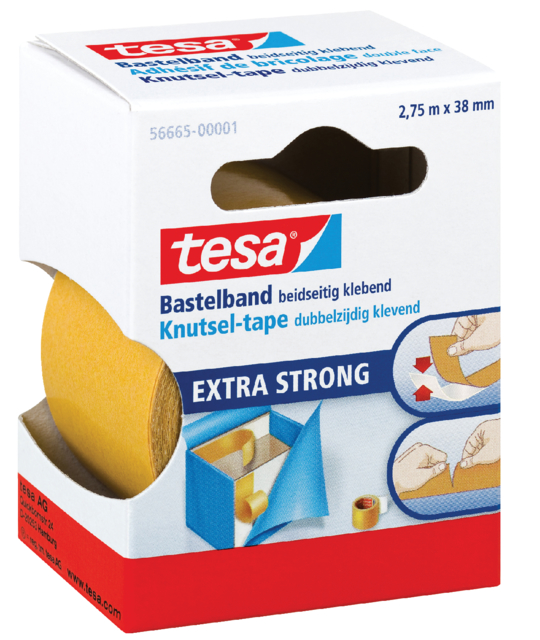 Dubbelzijdige knutseltape tesa® 2,75mx38mm transparant