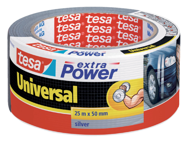 Duct tape tesa® extra Power Universal 25mx50mm grijs