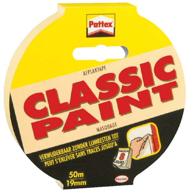 Ruban de masquage Pattex Classic 19mmx50m crème