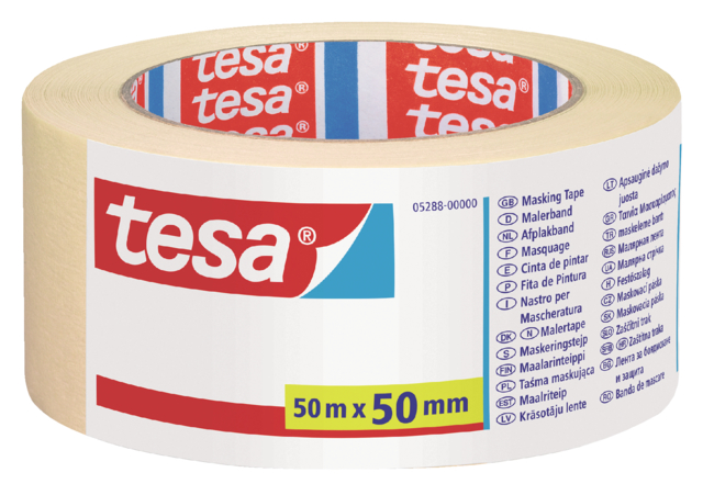 Ruban de masquage tesa® Economy 50mx50mm jaune