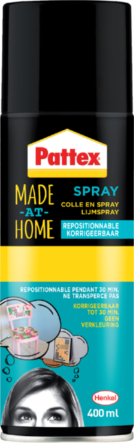 Lijmspray Pattex hobby spuitbus non-permanent 400ml