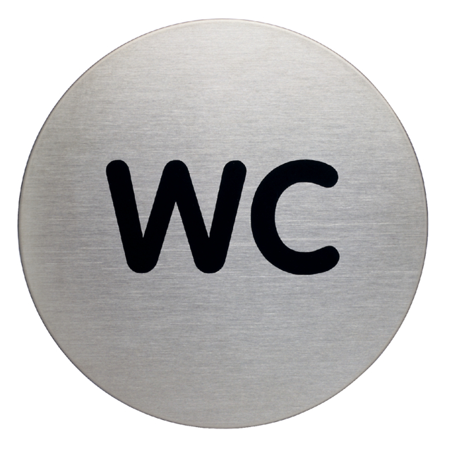 Infobord pictogram Durable 4907 wc rond 83Mm