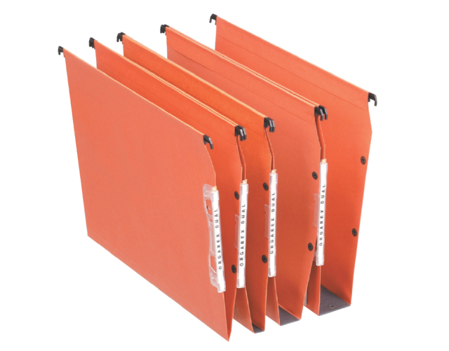 Dossier suspendu Esselte Orgarex Dual latéral 345x275x1mm orange