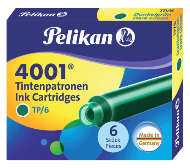 Cartouche d’encre Pelikan 4001 vert foncé