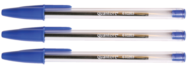 Stylo bille Stick Quantore Medium bleu