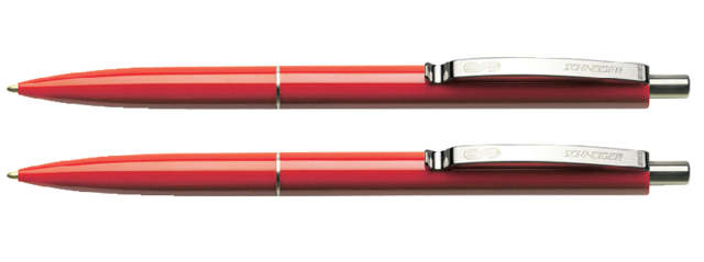 Stylo bille Schneider K15 Medium rouge