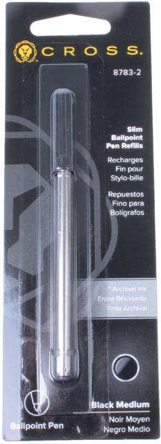 Recharge stylo bille Cross Slim Click M noir