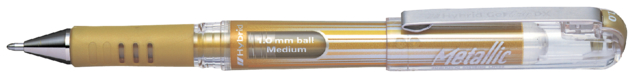 Gelschrijver Pentel K230M medium metallic goud