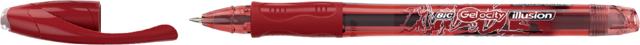 Stylo gel BIC Gel-ocity Illusion Medium rouge