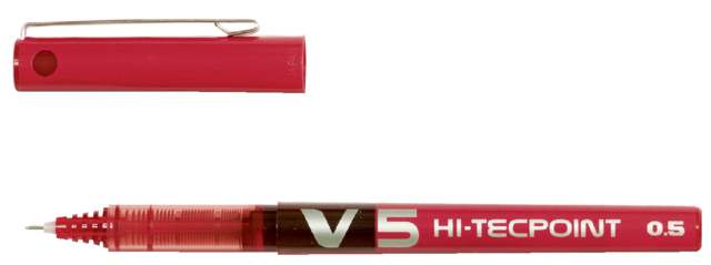 Rollerpen PILOT Hi-Tecpoint V5 fijn rood