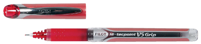 Rollerpen PILOT Hi-Tecpoint V5 Grip fijn rood