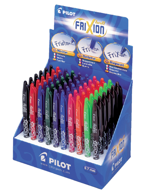 Roller Pilot FriXion Medium assorti présentoir 60 pièces