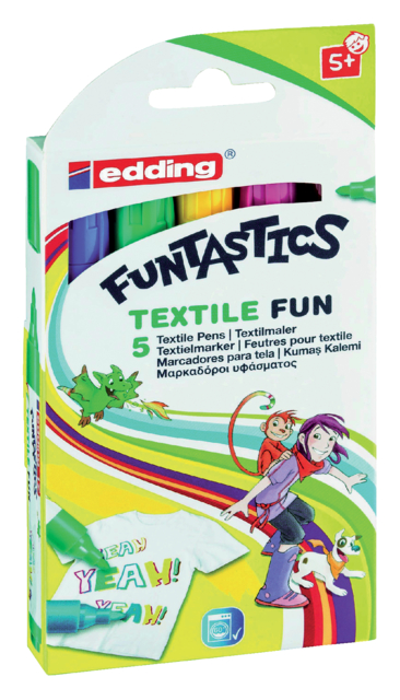 Feutre Edding 17 Fun Textile ogice 2-3mm assorti