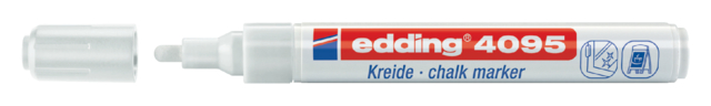 Krijtstift edding 4095 rond 2-3mm wit