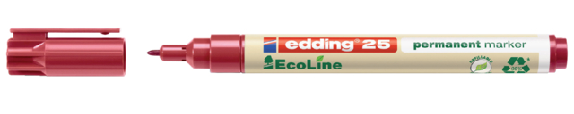 Viltstift edding 25 Ecoline rond 1mm rood