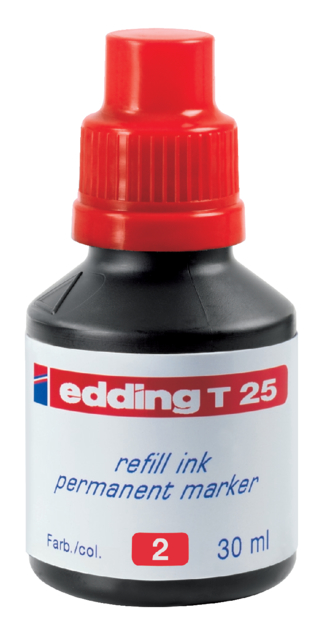 Encre marqueur edding T25 Rouge