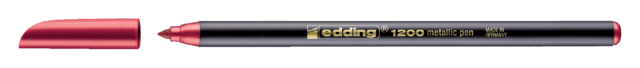 Fineliner edding 1200 072 fijn metallic rood