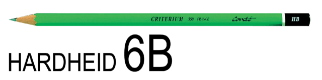 Crayon BIC Criterium 550 hexagonal 6B