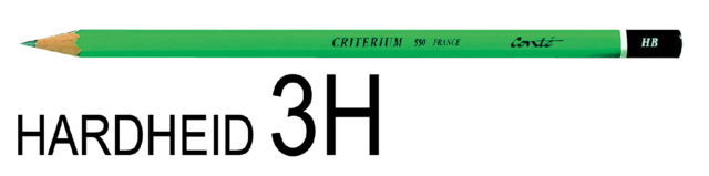 Crayon BIC Criterium 550 hexagonal 3H