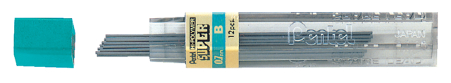 Mine Pentel B 0,7mm noir tube 12 mines