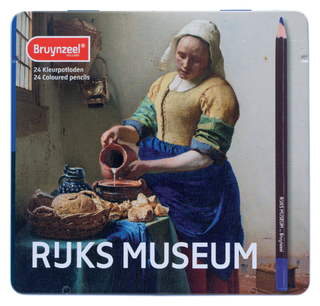 Kleurpotlood Bruynzeel Rijksmuseum Johannes Vermeer set á 24 stuks assorti