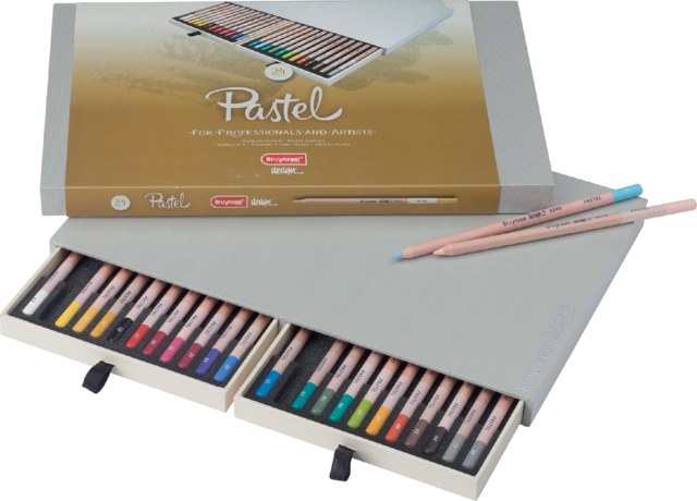 Crayon pastel Bruynzeel Design set 24 pièces assorti