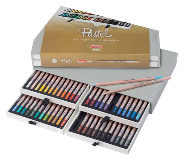 Crayon pastel Bruynzeel Design set 48 pièces assorti