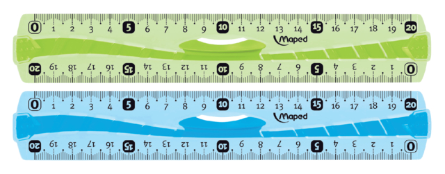 Règle Maped Flex avec prise 20cm assorti