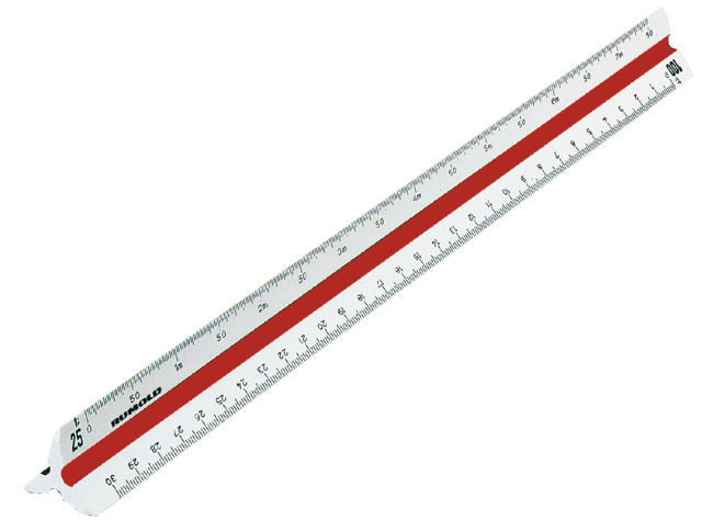 Schaalstok Rumold 150/30 2 1:20/25/33.33/50/75/100