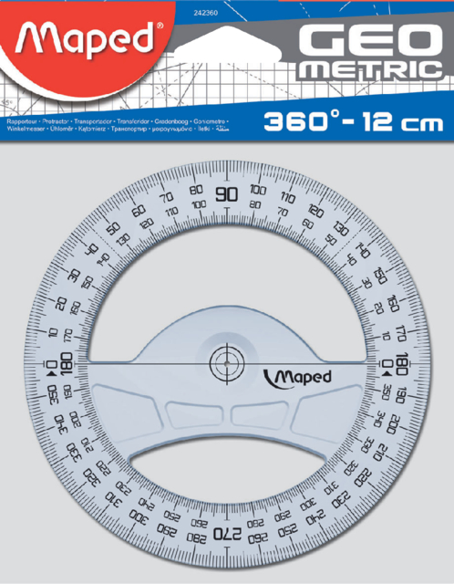 Rapporteur circulaire Maped Geometric 120mm