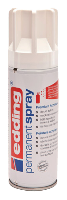 Spray peinture Permanent edding 5200 Blanc Trafic Mat