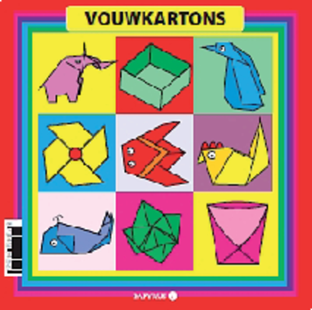 Vouwkartons vierkant 16x16cm 105gram assorti 40 vel