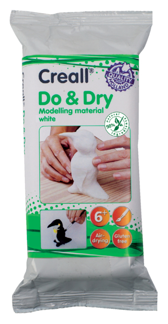 Pâte à modeler Do & Dry Airdrying blanc 500g