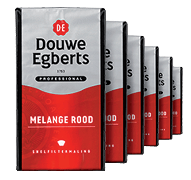 Café moulu pour filtre Douwe Egberts mélange Rouge 500g