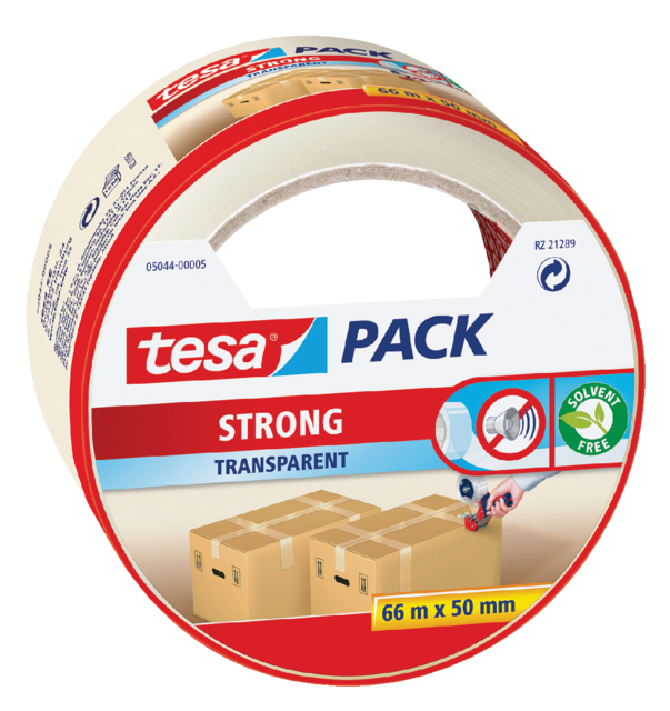 Verpakkingstape tesapack® Strong 66mx50mm transparant